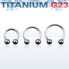 ucbb5 barbell circular titanio g23 bolas 5mm al por mayor
