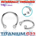 ucbbih titanium g23 circular barbell facing balls internal