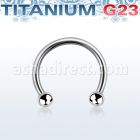 ucbe25 barbell circular titanio g23 bolas 2 5mm al por mayor