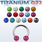 ucbfr5 barbell circular titanio g23 bolas multi cristal ferido 5mm distribuidor