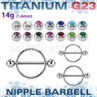 ujbnpe5 pezonera redonda acero quirurgico barbell titanio g23 bolas joya 5mm cristal bisel al por mayor