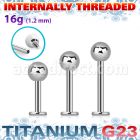 ulbb4si titanium g23 internal labret 4mm ball