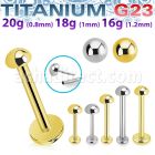 ulbnord titanium threadless push pin labret half ball top