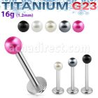 ulpr3 labret titanio g23 bola perla falsa 3mm distribuidor