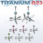 umcddgc piercing ombligo titanio g23 bolas joya bisel 5mm 8mm libelula cristal 10mm distribuidor