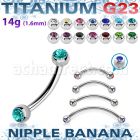 unpbnjb4 titanium g23 banana 4mm bezel set jewel balls