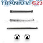 uset03 set piercings lengua primera puesta titanio g23 incluye 3 barbell 16 19 2mm bolas 5mm distribuidor