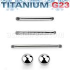 uset05 set piercings lengua primera puesta titanio g23 incluye 3 barbell 16 19 2mm bolas 6mm venta