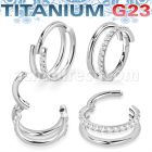 usgsh35 titanium hinged segment ring 16g double outward cnc