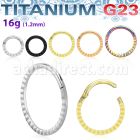 usgsh41 titanium hinged segment ring 16g pyramids side