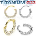 usgtsh26 pvd plated titanium segment ring cz at side