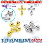 ush3in titanium g23 cross bead balls top