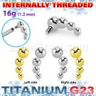ush4in titanium g23 four bead balls descending curve top