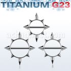 usnpc pezonera redonda titanio g23 pinchos barra titanio g23 diamentro 15mm mayorista