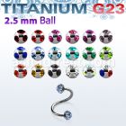 uspemj25 espiral titanio g23 bolas multi joya 2 5mm venta