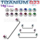 usudjb5 barbell superficial industrial titanio g23 90 grados bolas titanio joya 5mm distribuidor