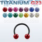 utcbefr4 barbell circular titanio g23 anodizado bolas multi cristal ferido 4mm distribuidor