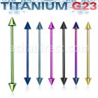 utincn barbell industrial titanio g23 anodizado conos 5mm venta