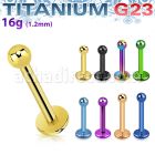 utlbb25 labret titanio g23 anodizado bolas 2 5mm venta