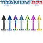 utlbcn3 labret titanio g23 anodizado cono 3mm distribuidor