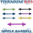 utnpcn5 barbell pezon titanio g23 anodizado conos 5mm distribuidor mayorista