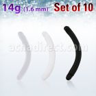 xabn14g pack 10 piercing ombligo embarazada hecho acrilico flexible venta