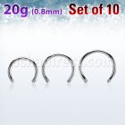 xcb20g set 10 barbell circular acero quirurgico rosca interna distribuidor