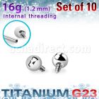 xubal25i titanium g23 balls 09 threading 10pcs