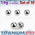 xubal4 pack 10 bolas titanio g23 brillo espejo 4mm rosca mayorista