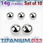 xubal6 pack 10 bolas titanio g23 brillo espejo 6mm rosca venta