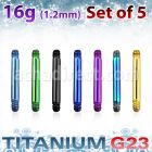 xutbb16 set 5 barras barbells titanio g23 anodizado 5mm rosca mayorista