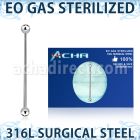 zbbinds eo gas sterilized 316l steel industrial barbell