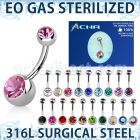 zbn2cg piercing esterilizado piercing ombligo acero 316l bolas joya 8mm 5mm 8mm 12mm distribuidor
