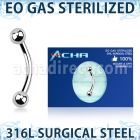 zbnb4 eo gas sterilized 316l steel banana 4mm balls