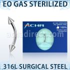 zbnecn piercing esterilizado banana ceja acero 316l conos 3mm venta