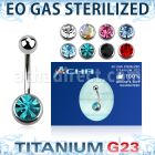 zubn1cg sterilized titanium banana jewel titanium ball