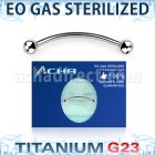 zubnebl sterilized titanium g23 snake eyes piercing banana