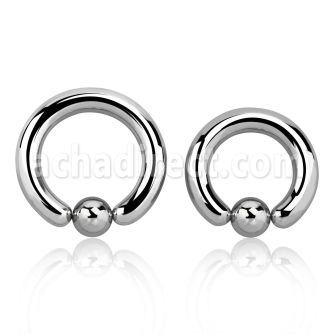 bcr4 5mm 316l steel ball closure ring with an 8mm ball