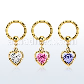 bcrtgz4 anodized steel ball closure ring 1.6mm dangling heart cz