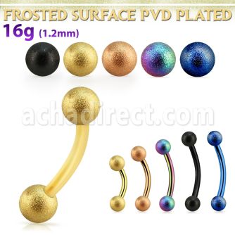 bnetfo3 anodized steel eyebrow bananaw w 3mm frosted steel balls