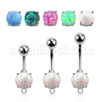 bnrdoh 316l steel belly banana opal