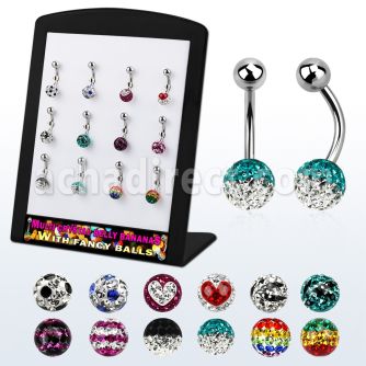 brmix28 316l steel belly banana w steel ball top ferido ball