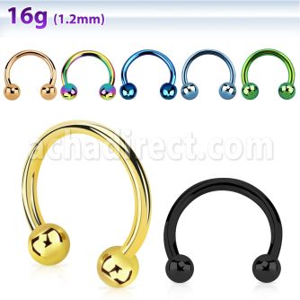 cbetb premium pvd plated 316l steel circular barbell