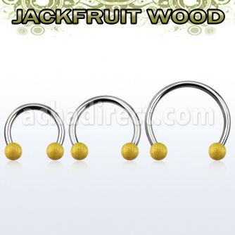 cbmjf5l xxl steel cbr, 14g w 5mm jackfruit wood balls