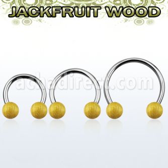 cbmjf8l xxl steel cbr, 14g w 8mm jackfruit wood balls