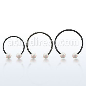 cbmtop6l xxl anodized steel cbr, 14gw 6mm synthetic opal balls