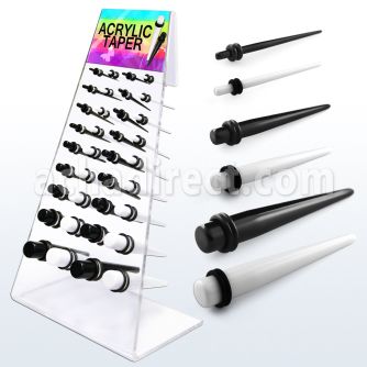 dapg46c board of b w acrylic taper with double rubber o ring
