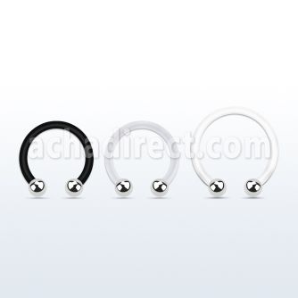 fcbeb25 bioflex circular barbell w 2.5mm steel balls
