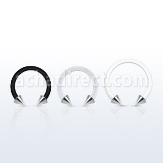 fcbecn25 bioflex circular barbell w 2.5mm steel cones
