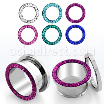 fspfr 316l steel screw fit tunnel w ferido multi crystal rim